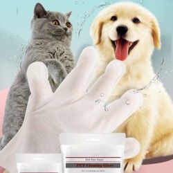 Antibacterial cleaning bath gloves of pet