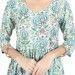 Green Floral Print Cotton Anarkali Kurta - Buy Designer Ethnic Wear Online At Best Price