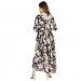 Black Cotton Floral Print Anarkali Kurta - Black Cotton Anarkali Kurta