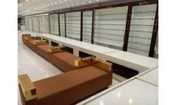Clothing shop display racks