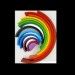 Grapplertodd |12 Piece Rainbow Stacker Fun Wooden Stacking And Plugging Toy For Toddlers