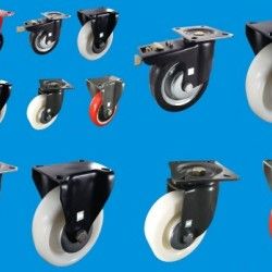 Jindal Caster, Plasto Rubber, Pioneer spring caster wheel, spring loaded caster