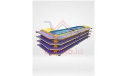 Minimarket Cashier Counter Minimalis Shelf