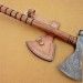 Handmade Damascus Steel Smoking Axe Hatches.