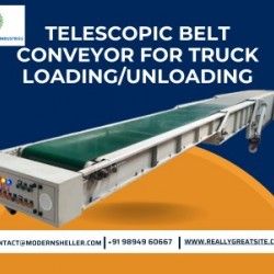 Modern sheller - Telescopic Conveyor  belt manufacturer in India