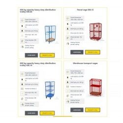 Parcel & Warehouse transport cages Parcel & Warehouse transport cages