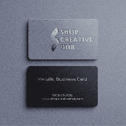 Premium Metallic Business Card for a Lasting Impression