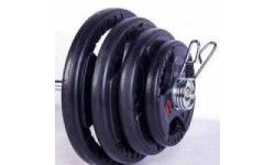5 Pairs of TriGrip Rubber Plates - 2.5kg, 5kg, 10kg, 15kg, 20kg